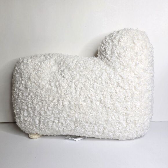 Woolrich X Target Sheep Shaped Throw 15" x 20" Pillow Lamb Cream White Black NEW - Picture 6 of 6